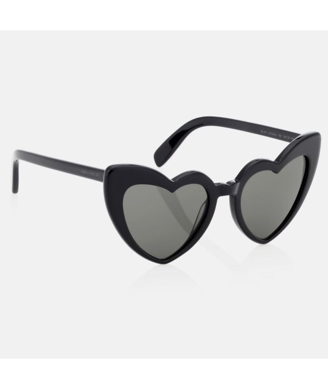 SAINT LAURENT Черные пластиковые солнцезащитные очки, фото 5