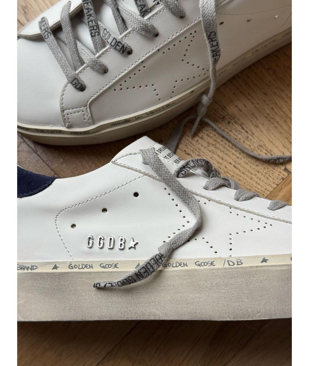 GOLDEN GOOSE DELUXE BRAND Белые кожаные кеды, фото 6