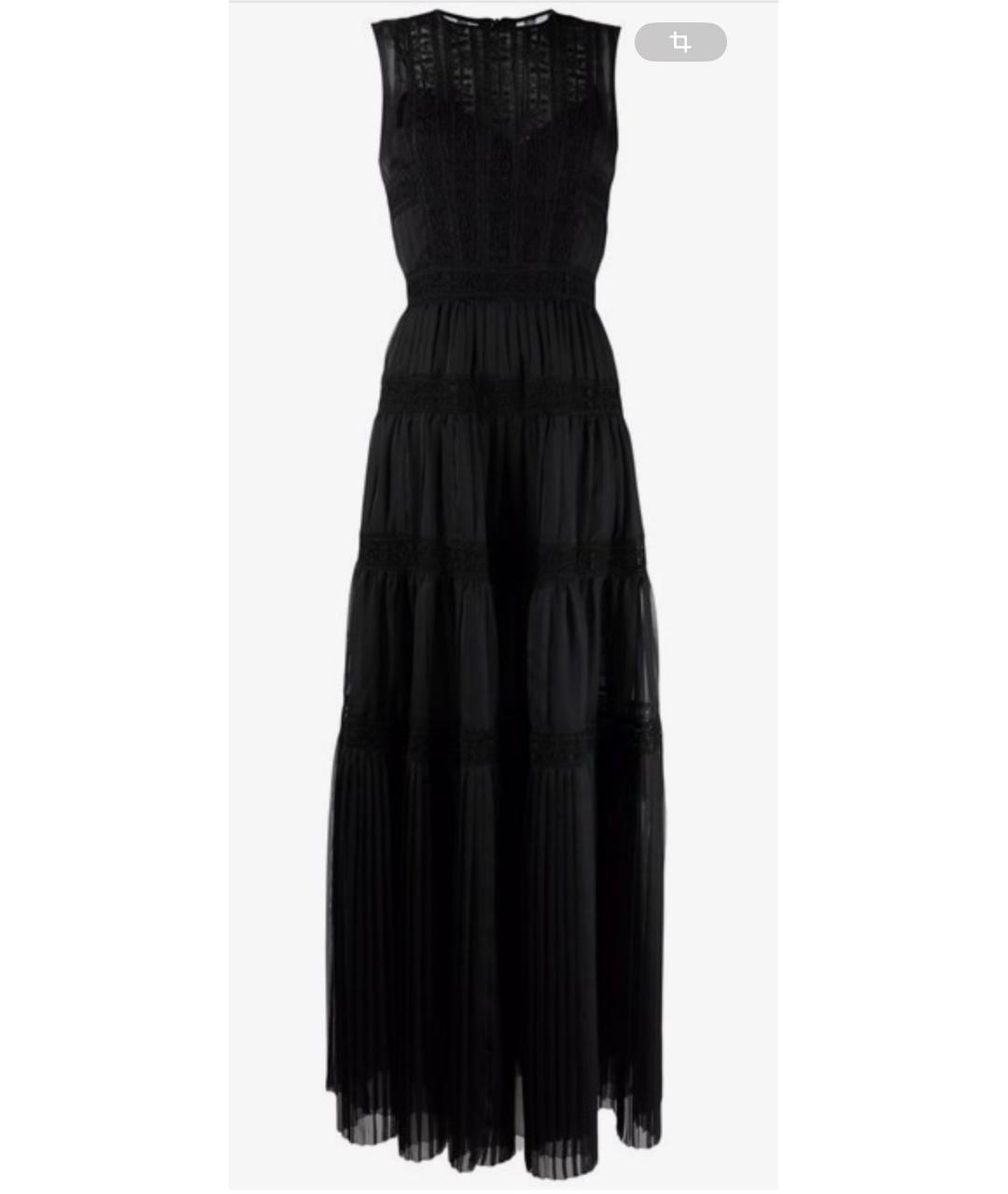 ERMANNO SCERVINO Черное полиэстеровое коктейльное платье, фото 5