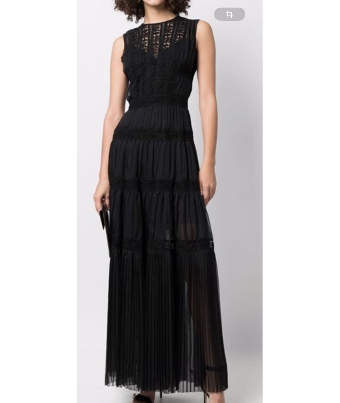 ERMANNO SCERVINO Черное полиэстеровое коктейльное платье, фото 4
