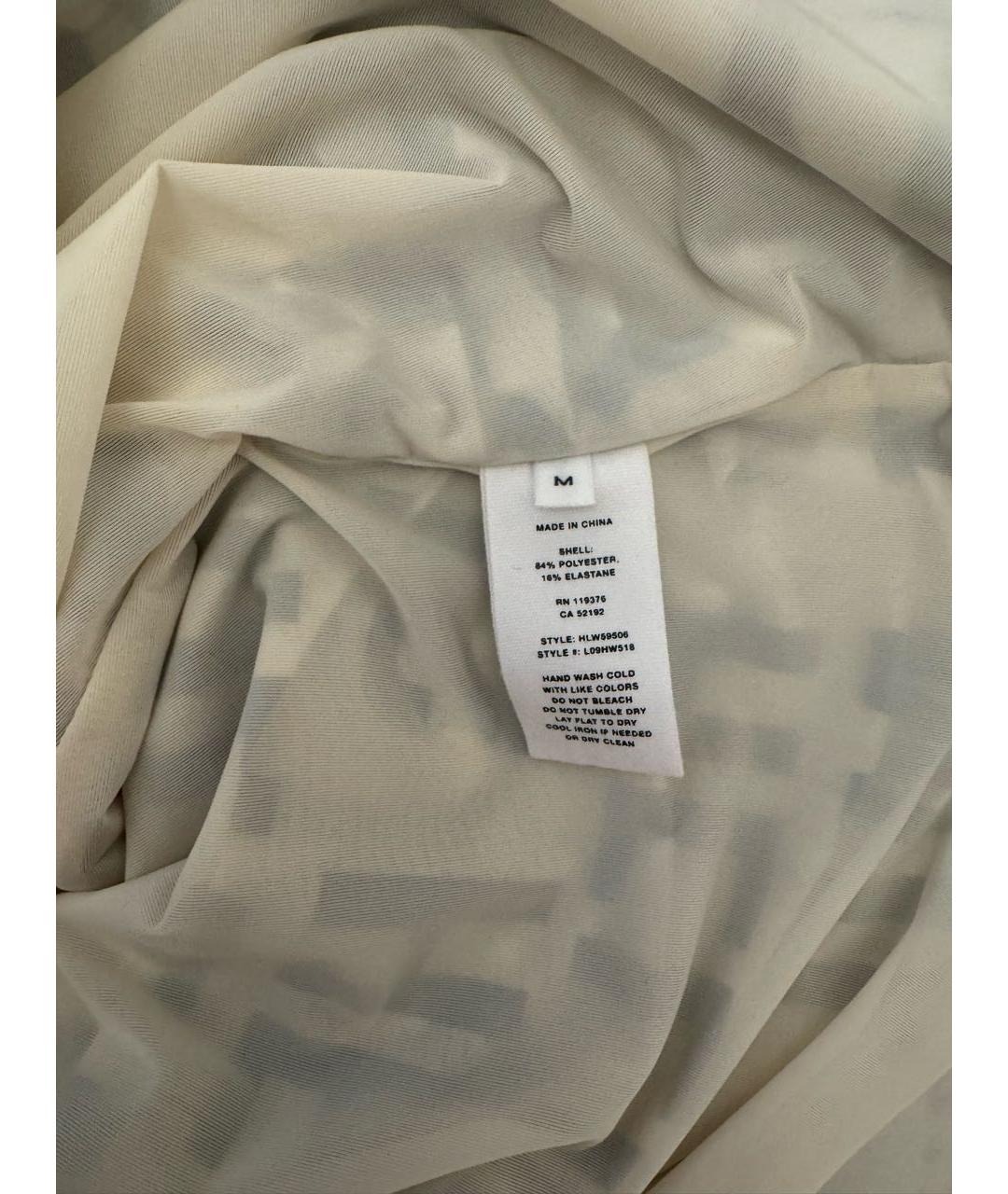 HELMUT LANG Бежевая вискозная майка, фото 4