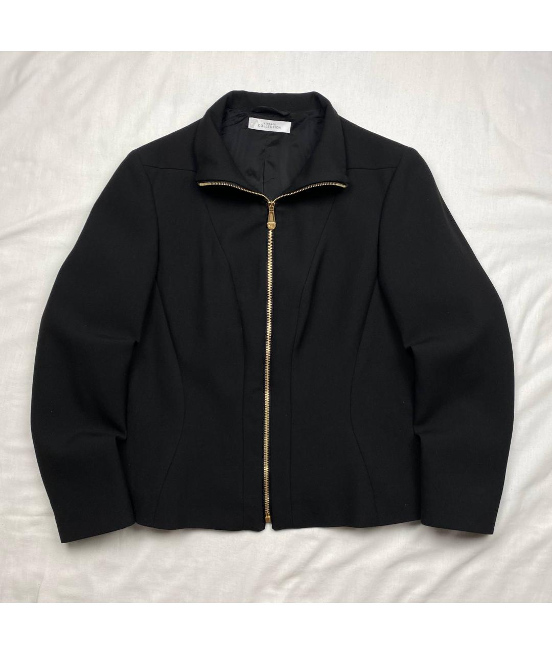 VERSACE COLLECTION Черный полиэстеровый жакет/пиджак, фото 1