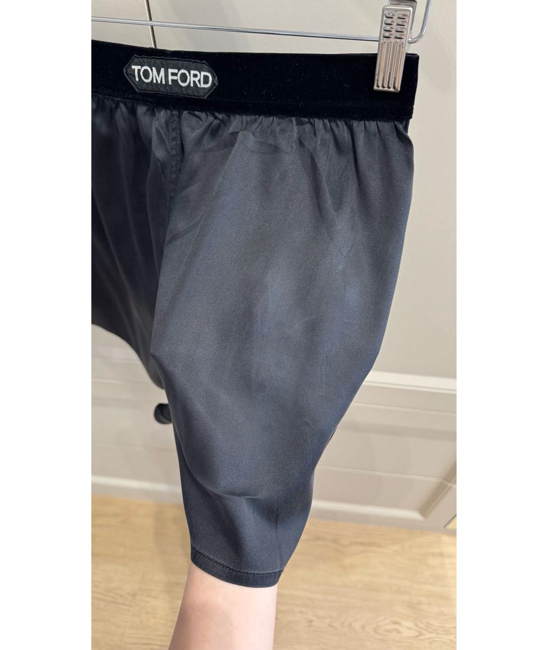 TOM FORD Черные шелковые шорты, фото 4