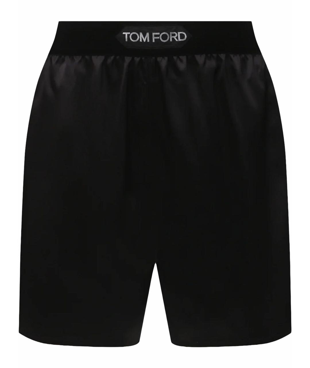 TOM FORD Черные шелковые шорты, фото 1