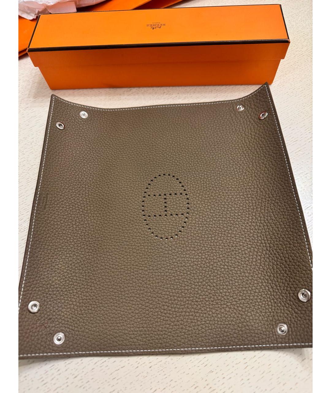 HERMES Коричневая ключница, фото 6