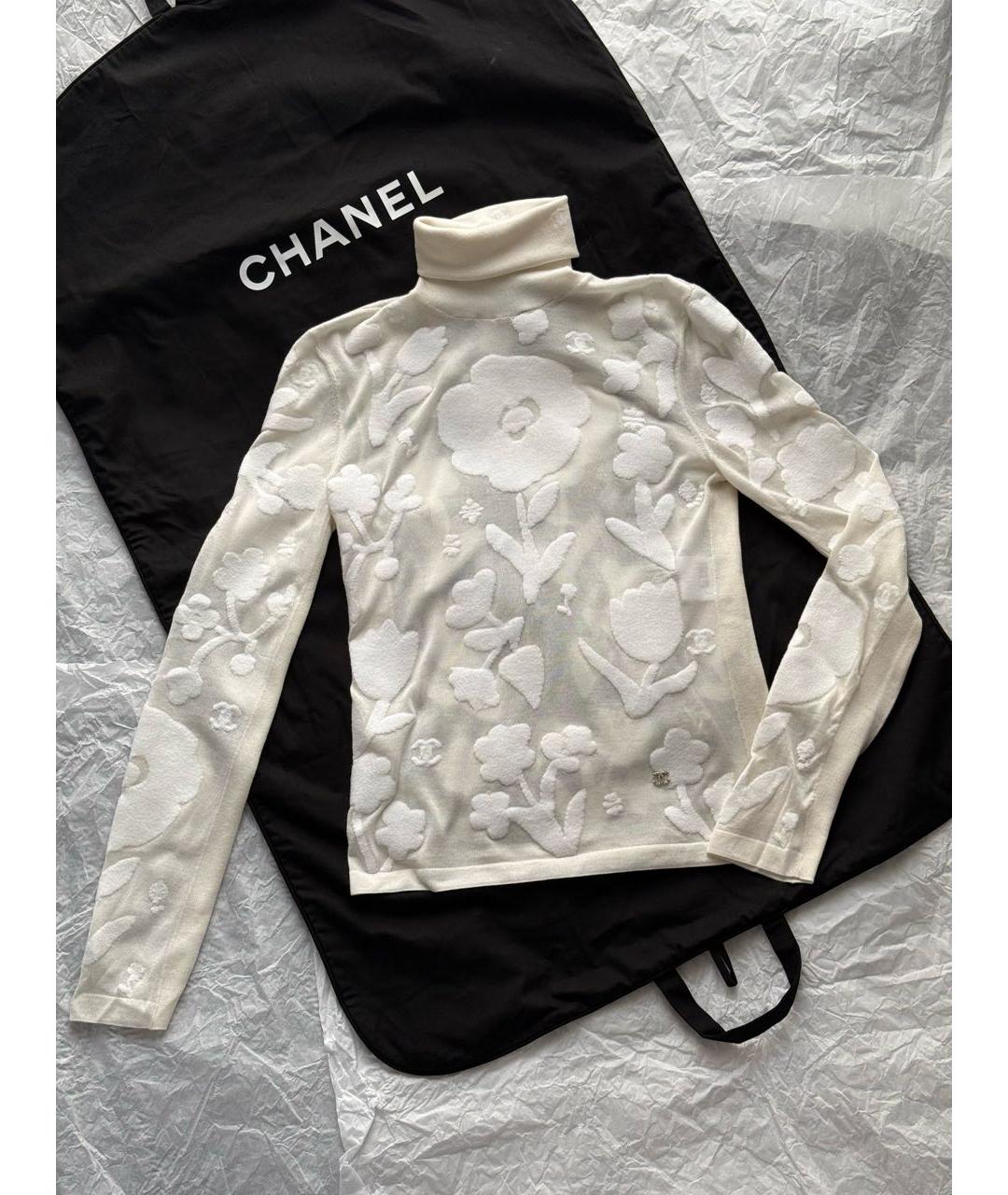 CHANEL Бежевая кашемировая водолазка, фото 2