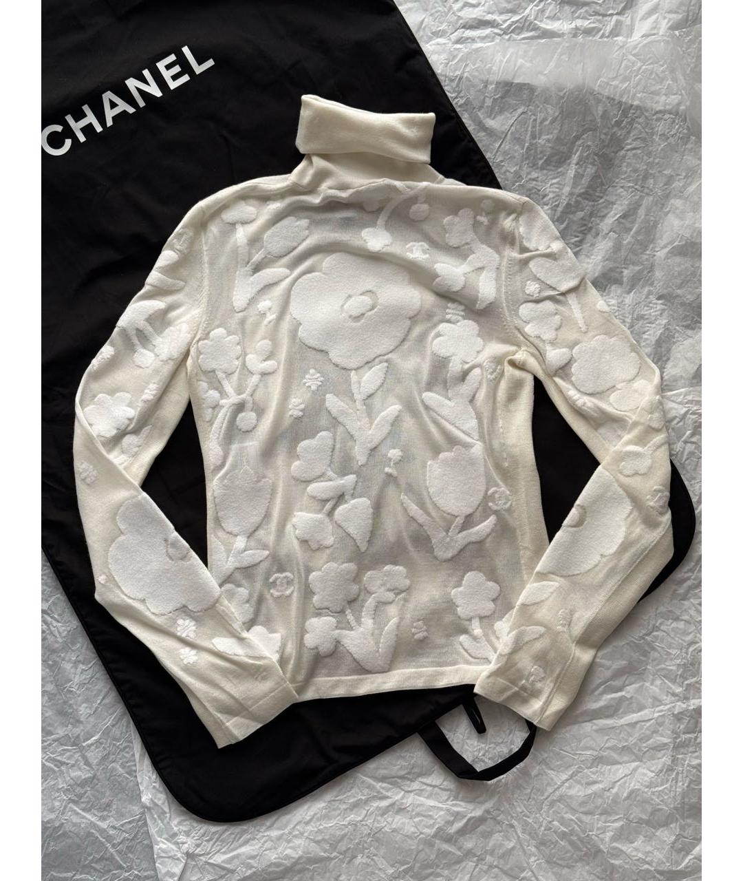 CHANEL Бежевая кашемировая водолазка, фото 5