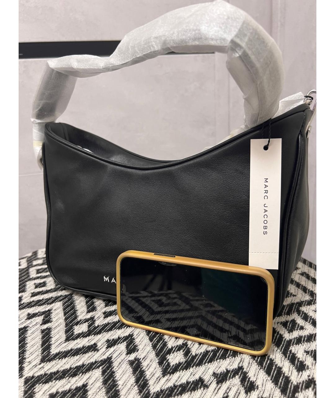 MARC JACOBS Черная кожаная сумка через плечо, фото 6