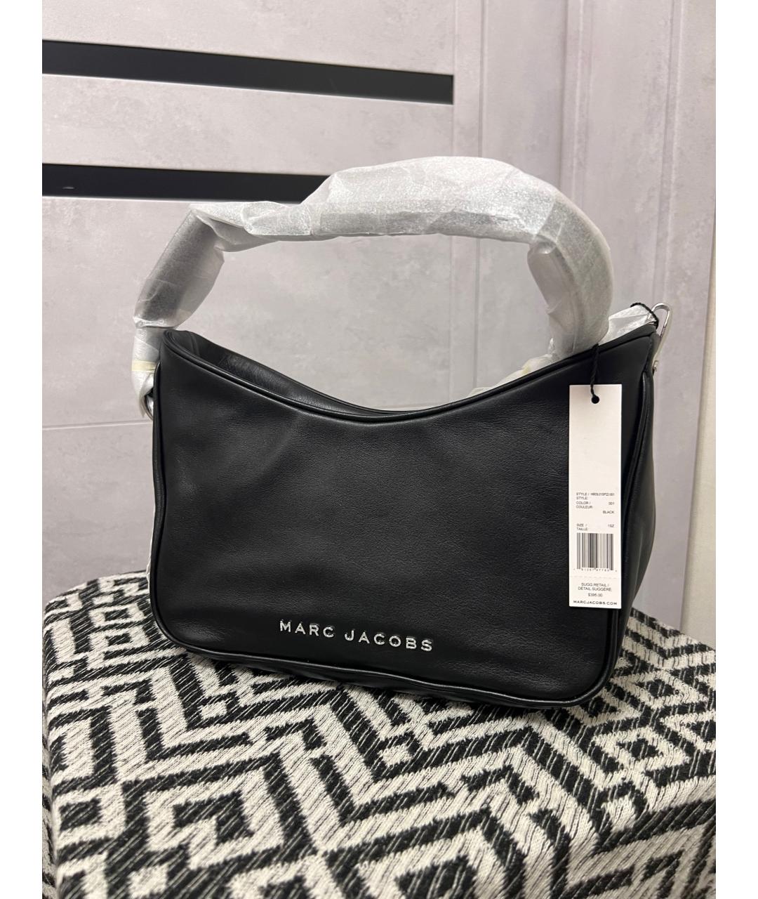 MARC JACOBS Черная кожаная сумка через плечо, фото 2