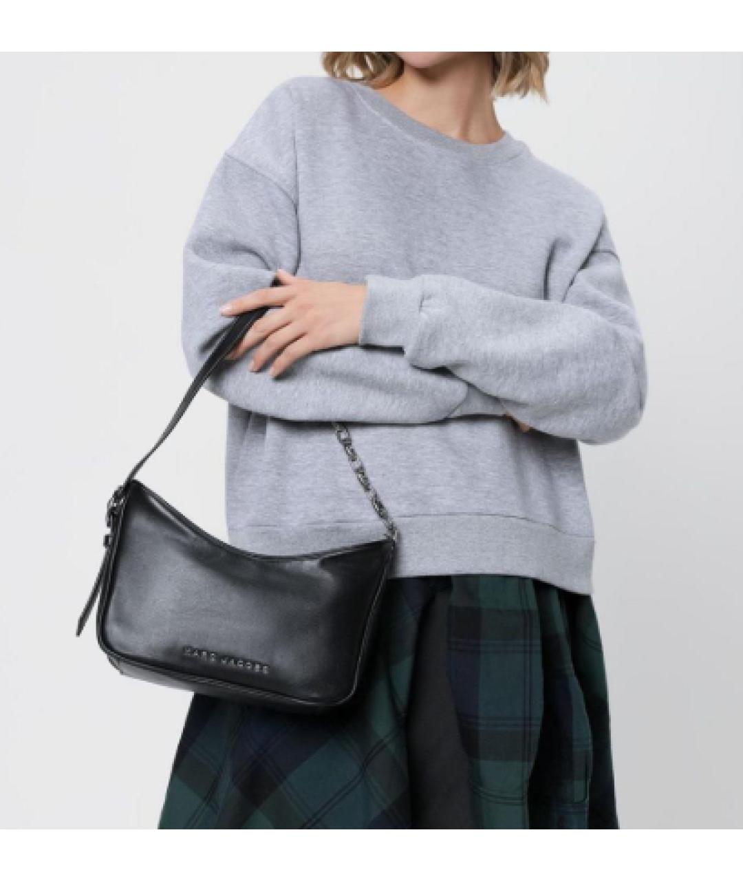 MARC JACOBS Черная кожаная сумка через плечо, фото 7