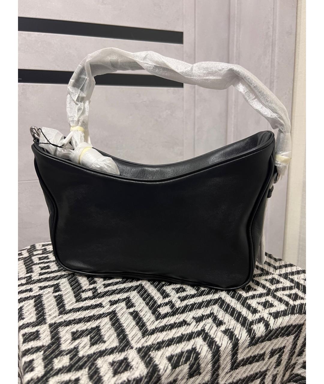 MARC JACOBS Черная кожаная сумка через плечо, фото 3