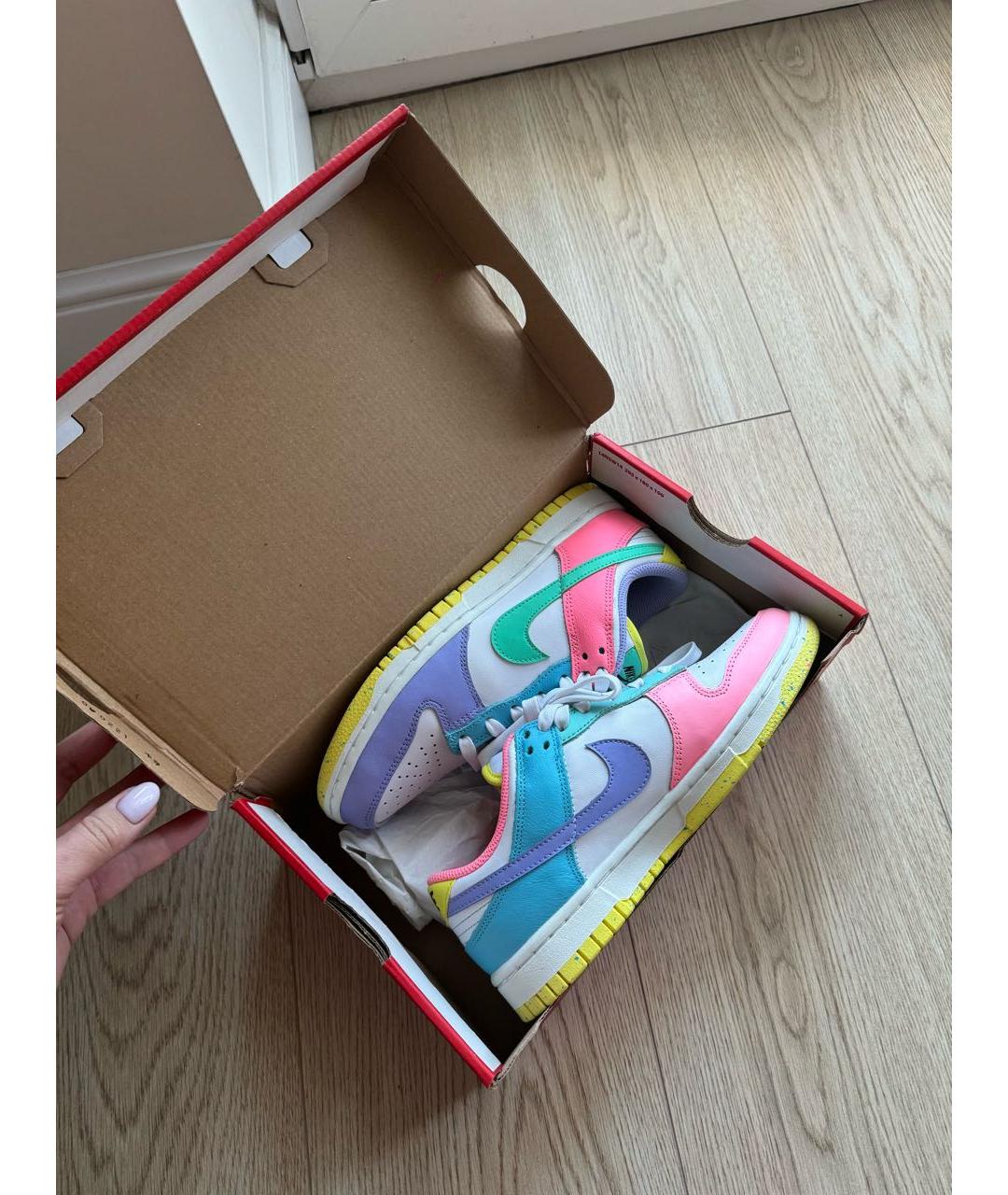 NIKE Мульти кожаные кроссовки, фото 5