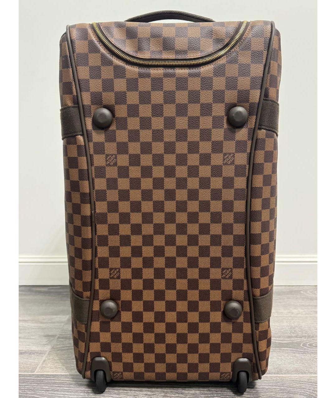 LOUIS VUITTON Коричневый чемодан, фото 4