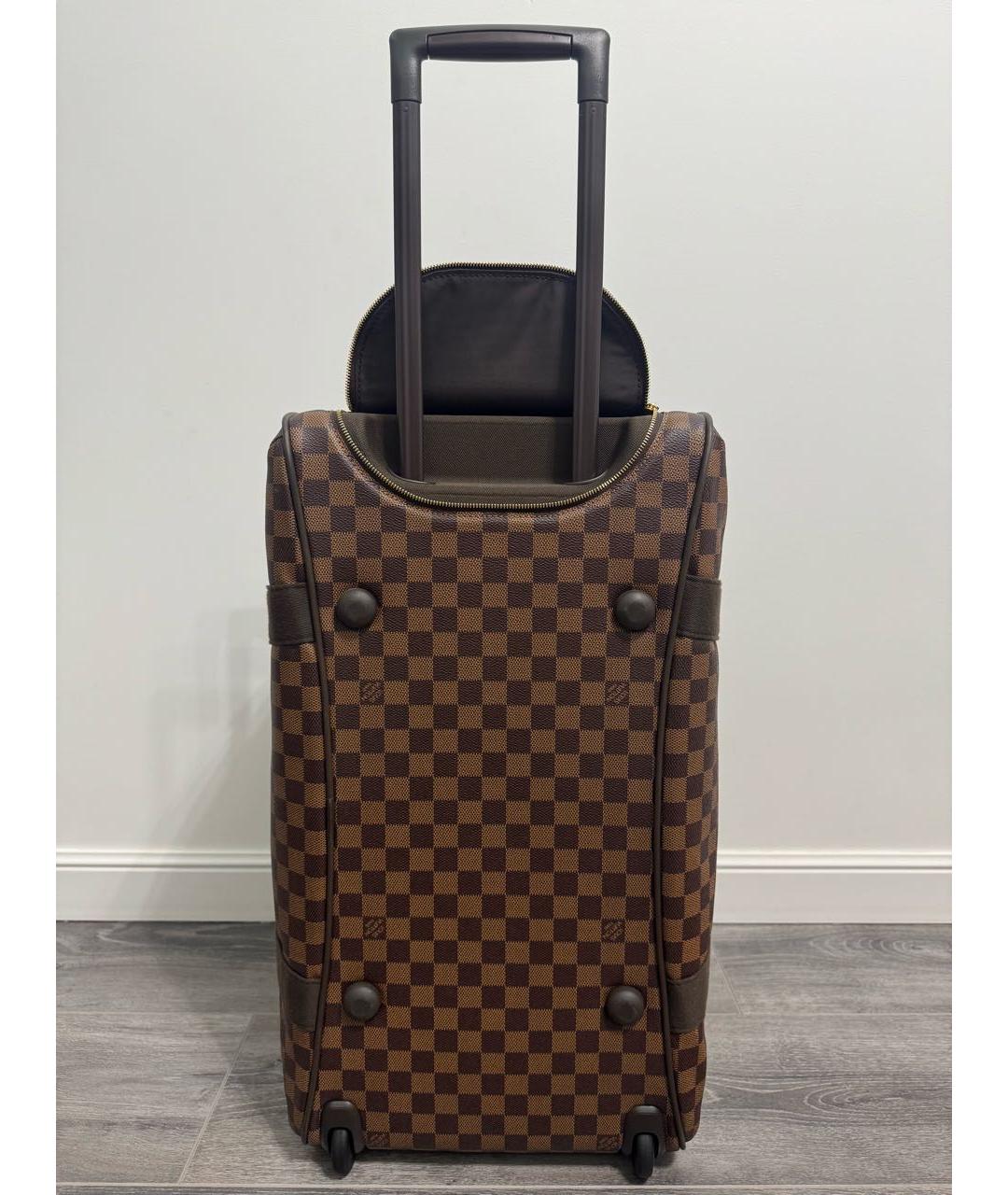 LOUIS VUITTON Коричневый чемодан, фото 5