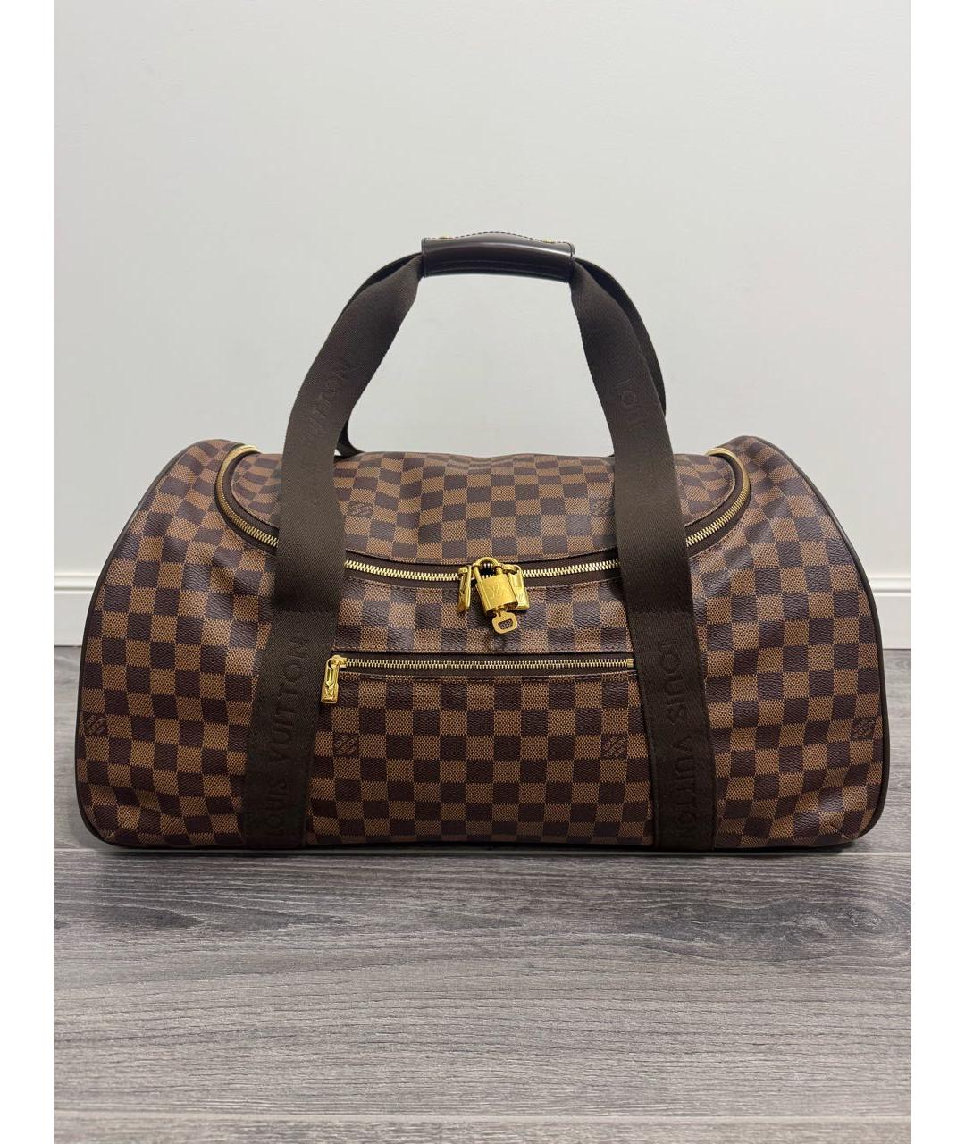 LOUIS VUITTON Коричневый чемодан, фото 9