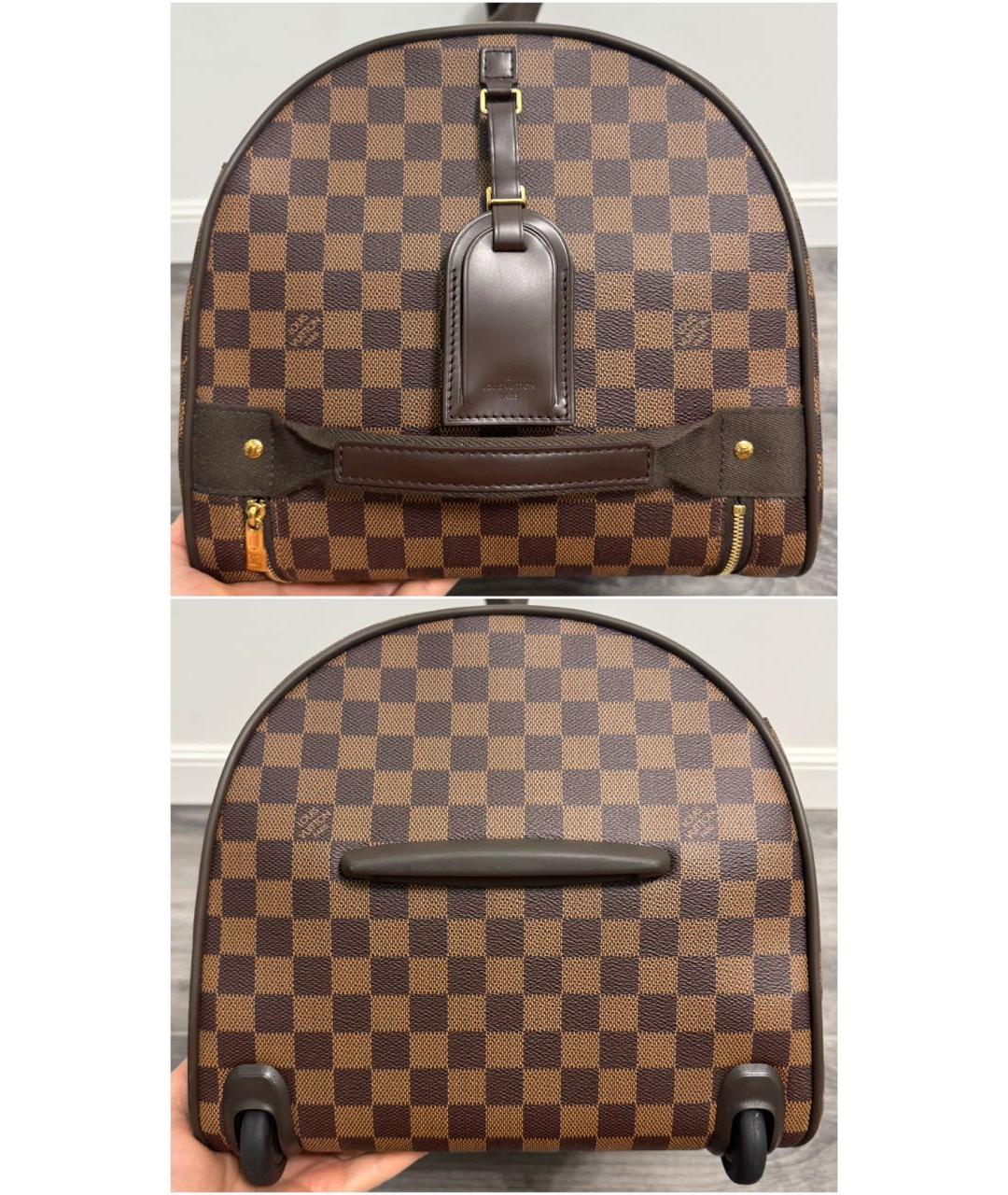 LOUIS VUITTON Коричневый чемодан, фото 6