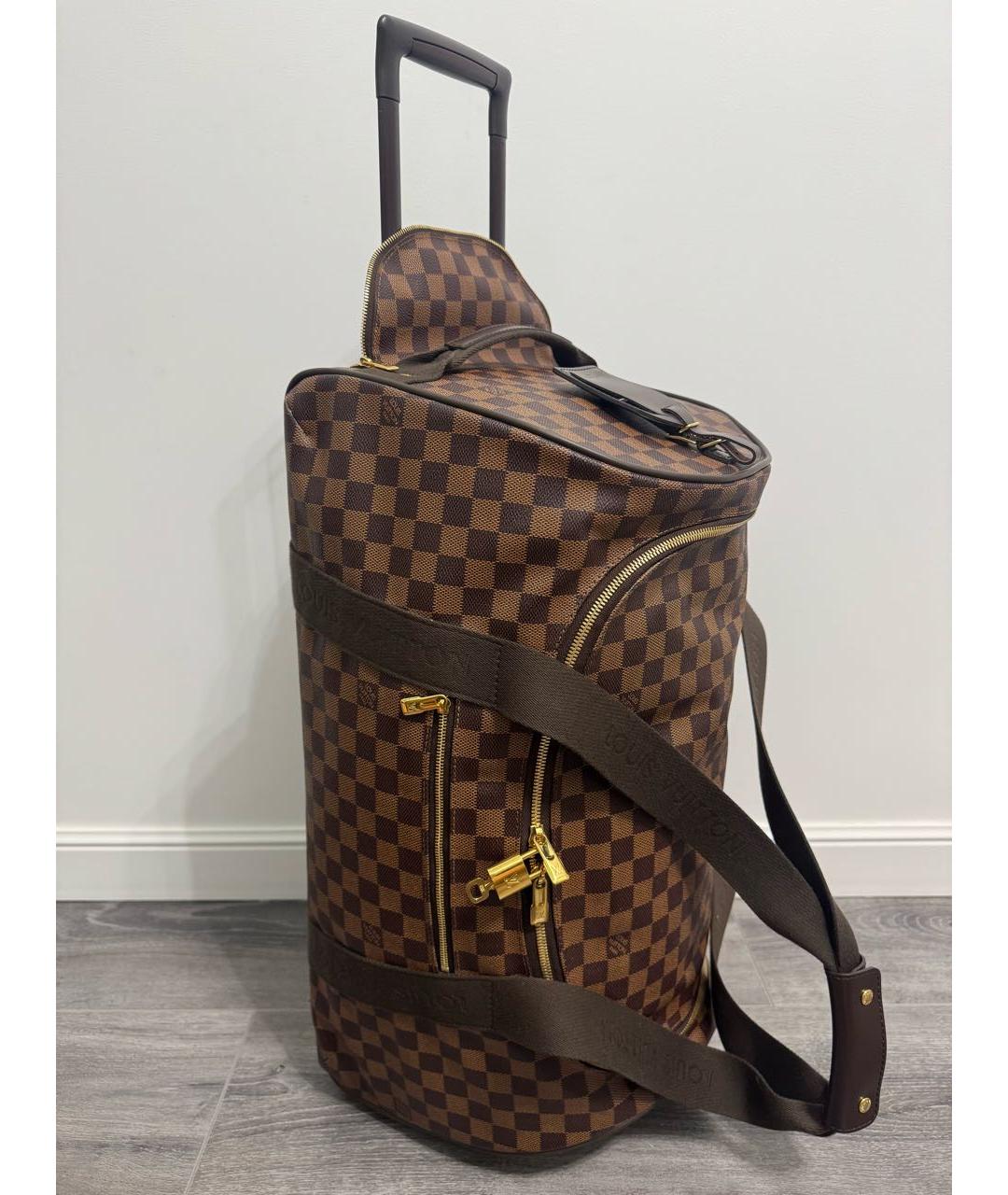 LOUIS VUITTON Коричневый чемодан, фото 3
