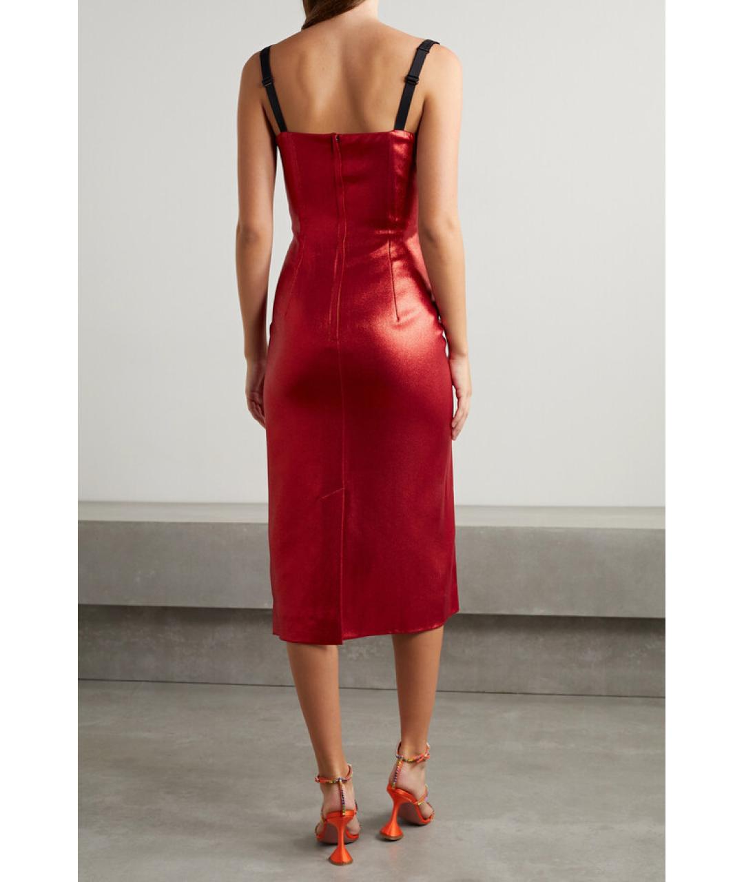 DOLCE&GABBANA Красное коктейльное платье, фото 3