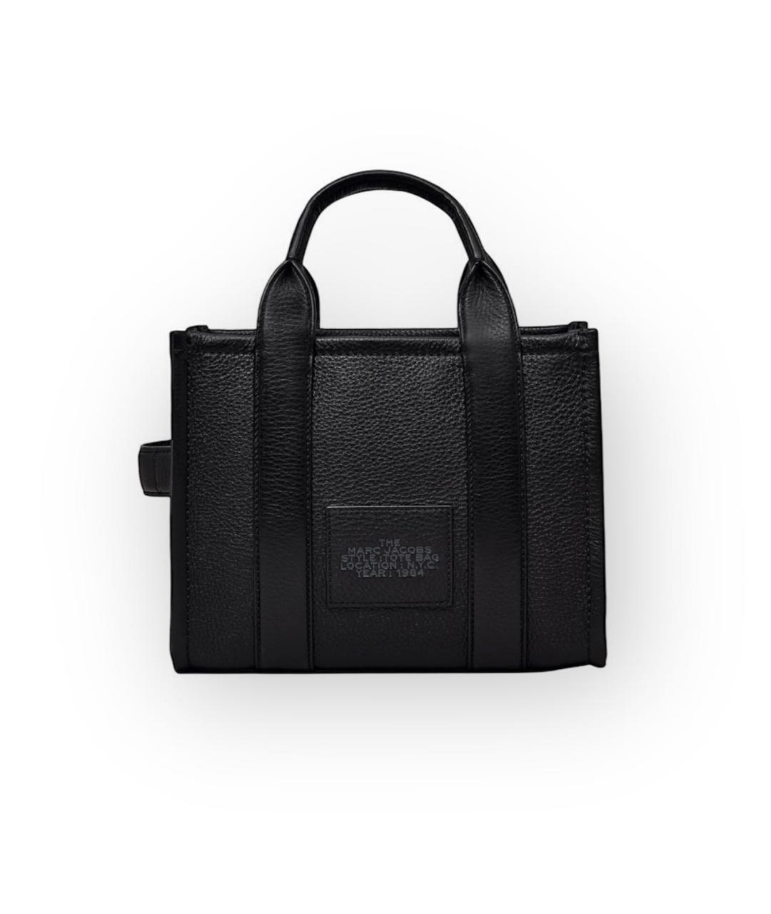 MARC JACOBS Черная кожаная сумка тоут, фото 3