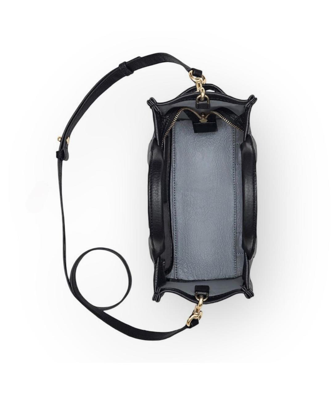 MARC JACOBS Черная кожаная сумка тоут, фото 4