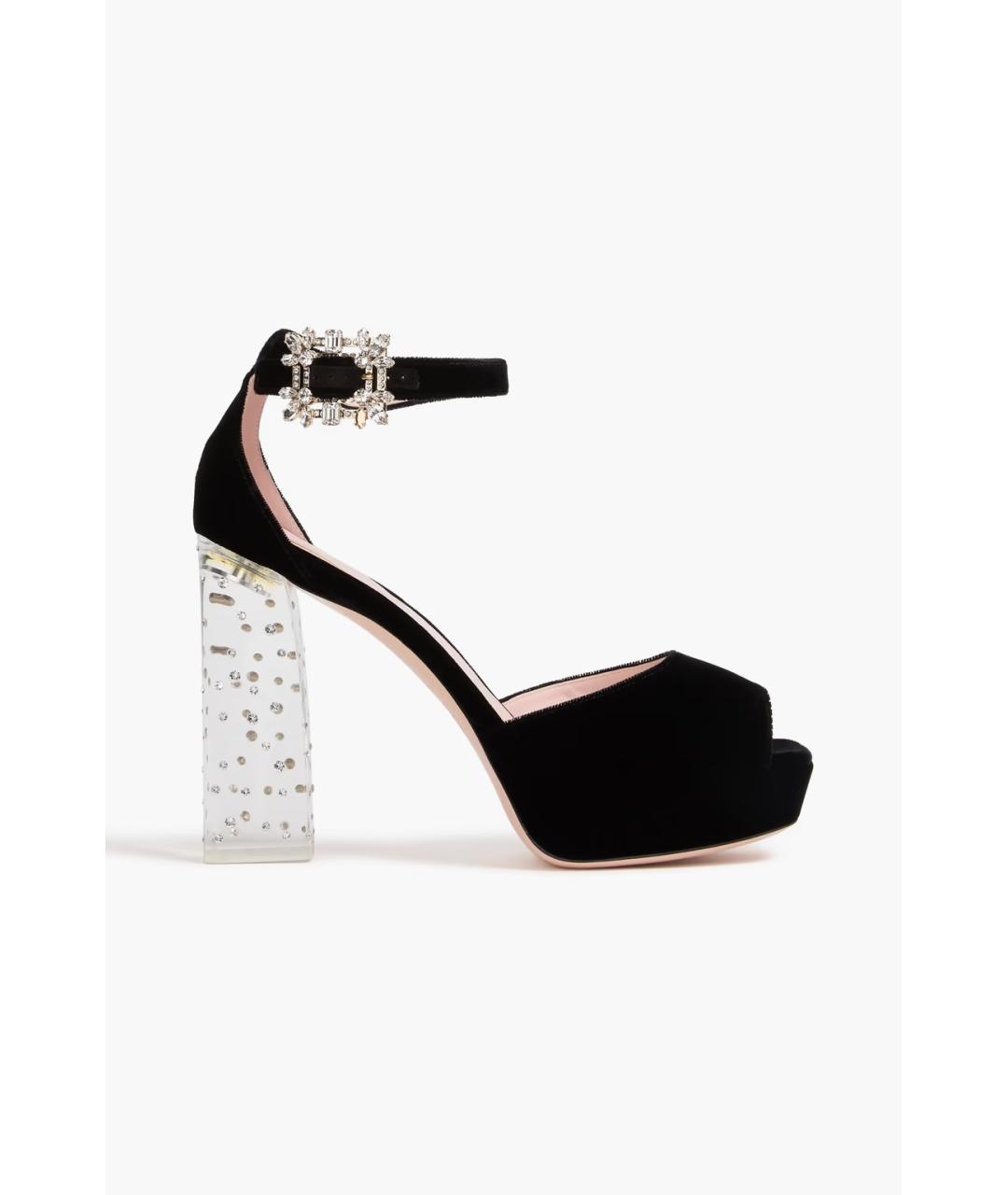 ROGER VIVIER Черные босоножки, фото 4