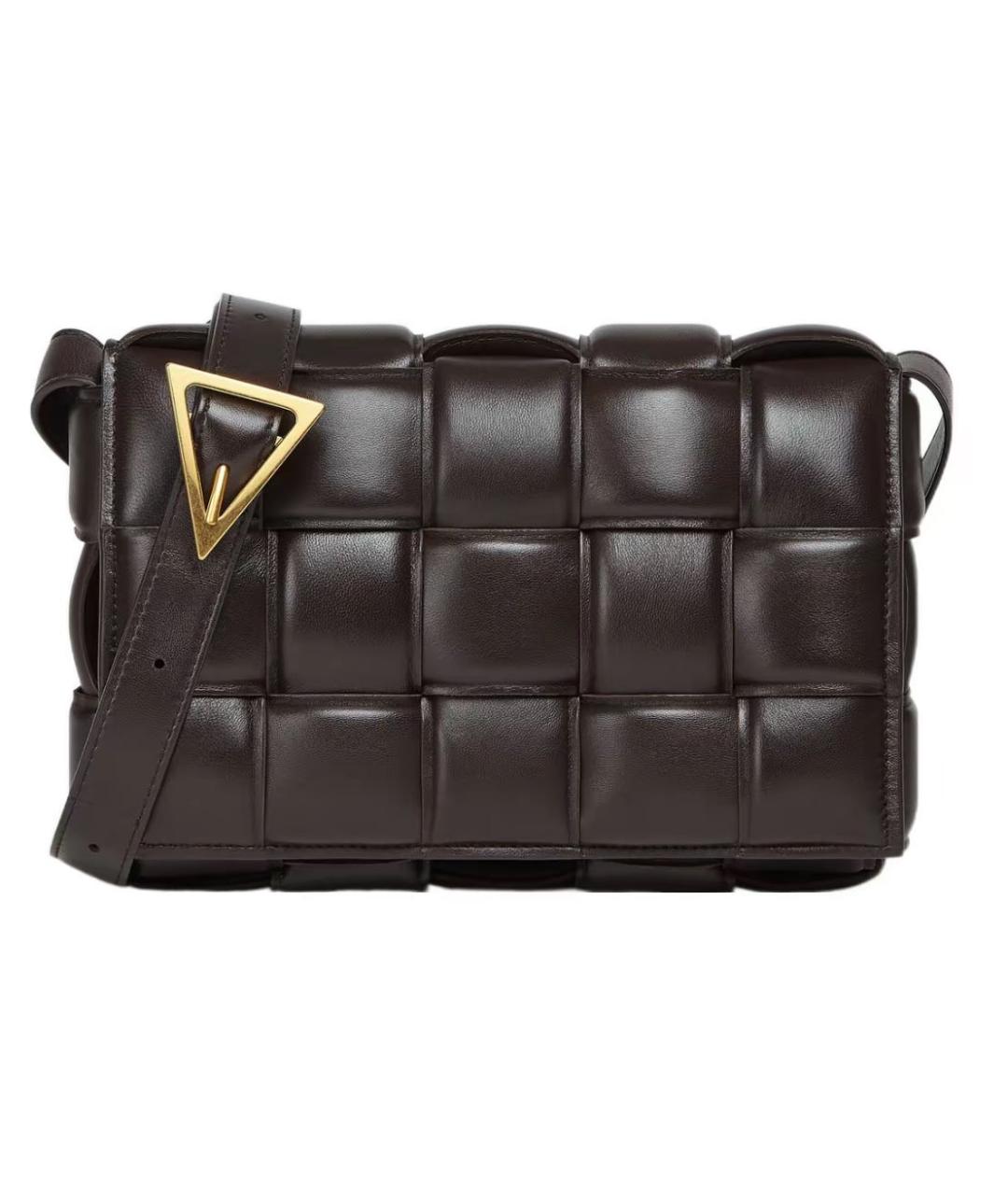 BOTTEGA VENETA Коричневая кожаная сумка через плечо, фото 2