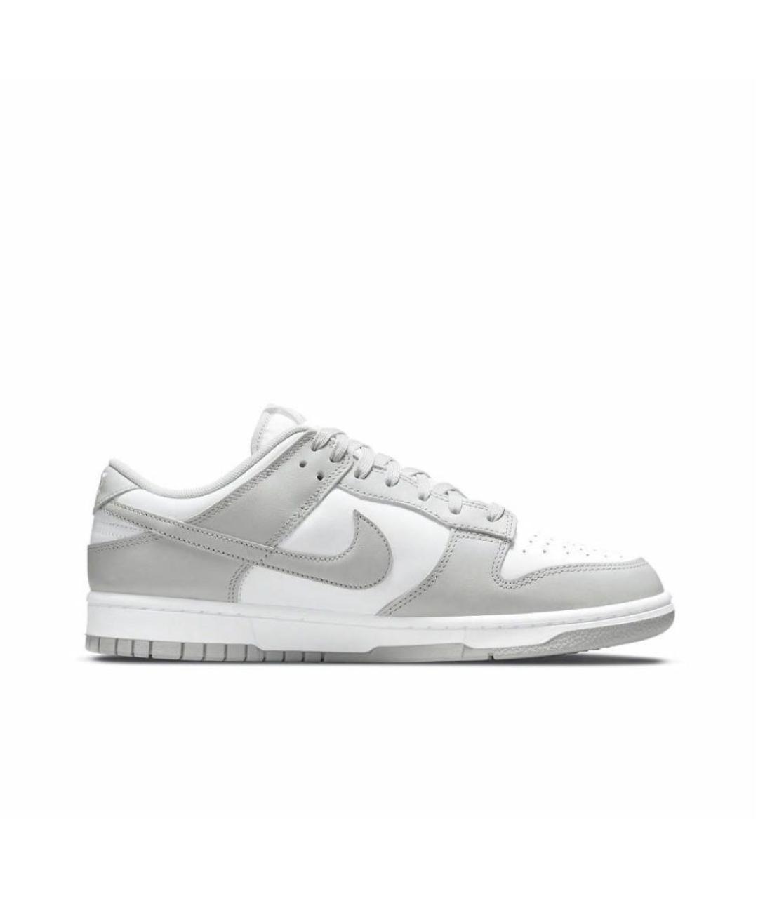 NIKE Серые кожаные низкие кроссовки / кеды, фото 2
