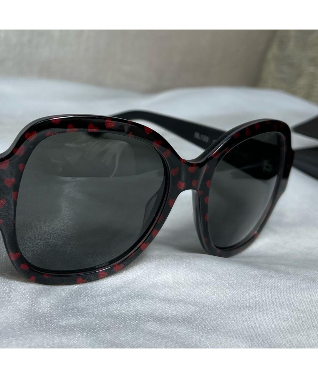 SAINT LAURENT Черные пластиковые солнцезащитные очки, фото 6