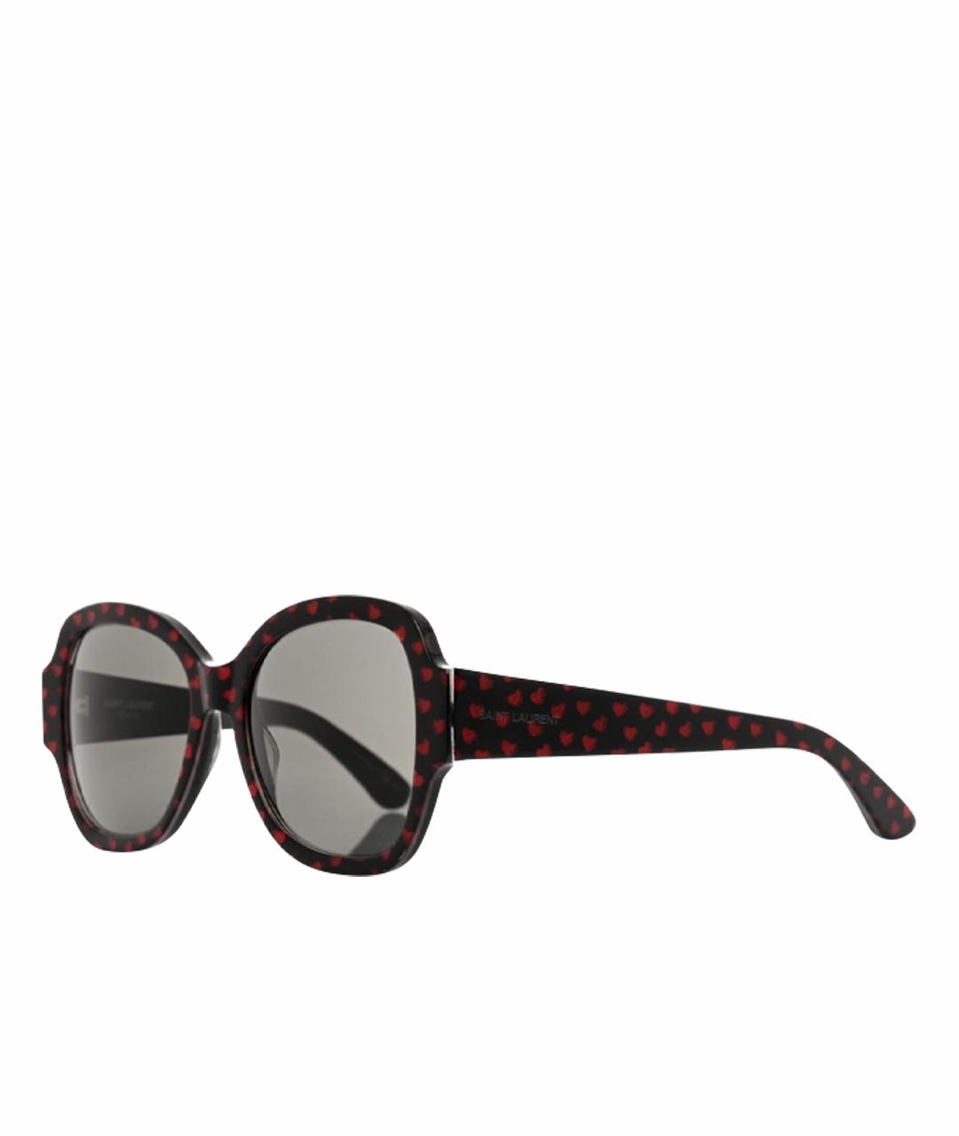 SAINT LAURENT Черные пластиковые солнцезащитные очки, фото 1