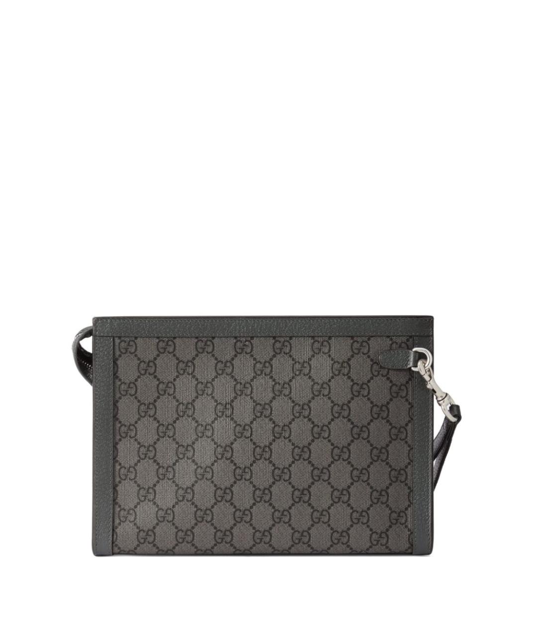 GUCCI Серая барсетка, фото 3