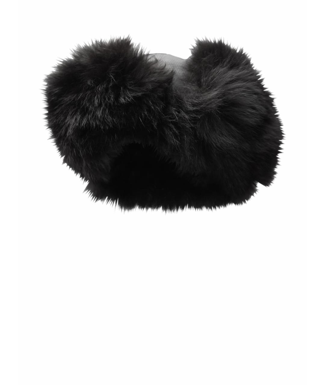 FENDI Черная синтетическая шапка, фото 1