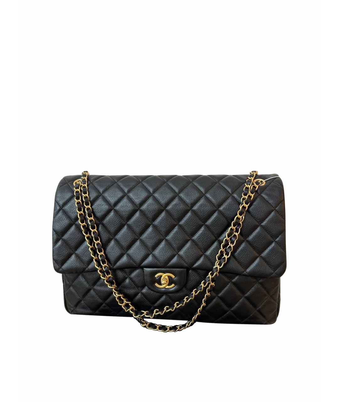 CHANEL Черная кожаная сумка через плечо, фото 1