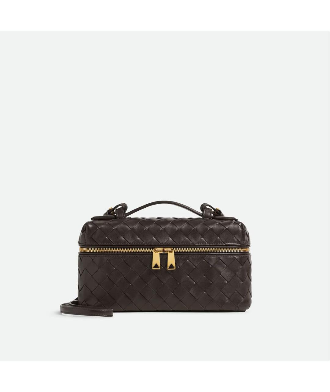 BOTTEGA VENETA Коричневая кожаная сумка через плечо, фото 3