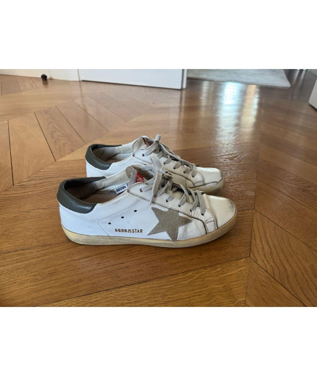 GOLDEN GOOSE DELUXE BRAND Белые кожаные кеды, фото 6