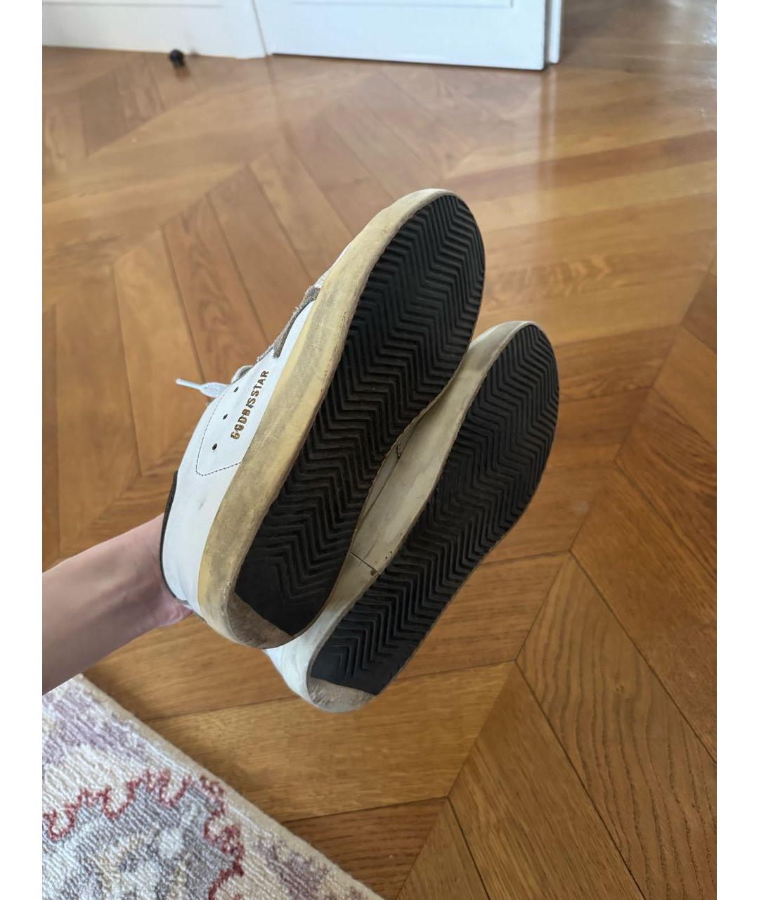 GOLDEN GOOSE DELUXE BRAND Белые кожаные кеды, фото 4