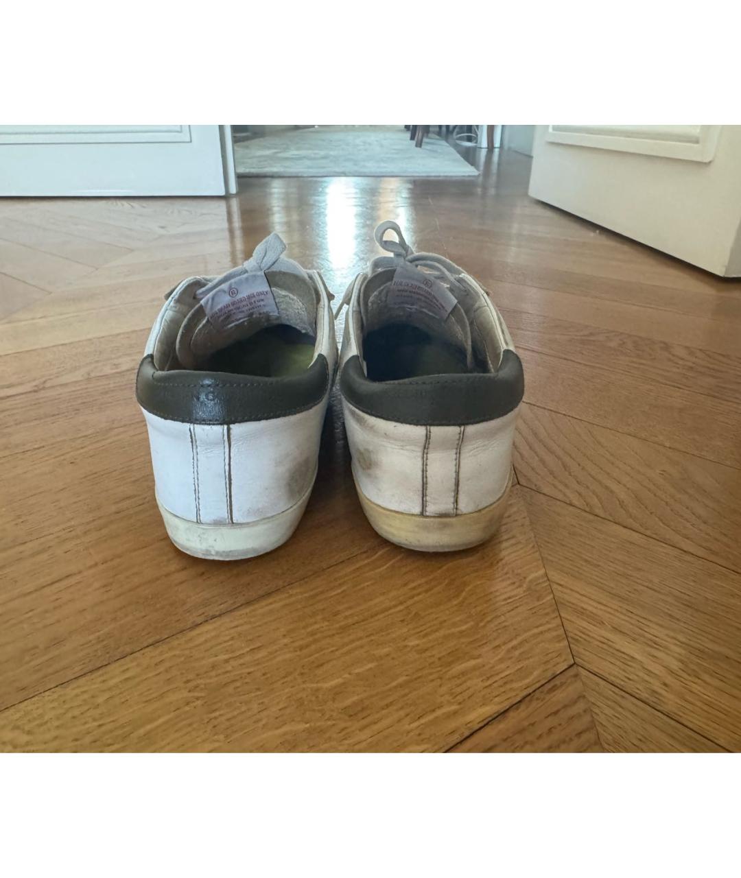 GOLDEN GOOSE DELUXE BRAND Белые кожаные кеды, фото 3