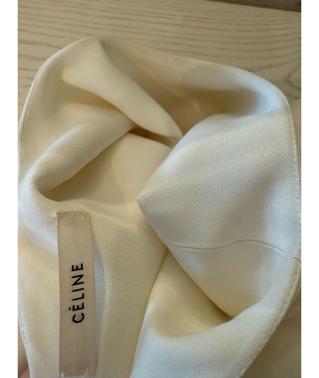 CELINE Белое повседневное платье, фото 3