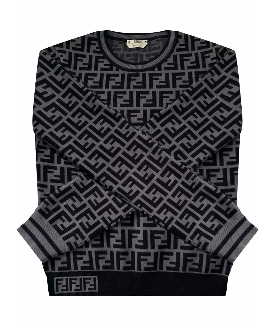 FENDI Черный джемпер / свитер, фото 1