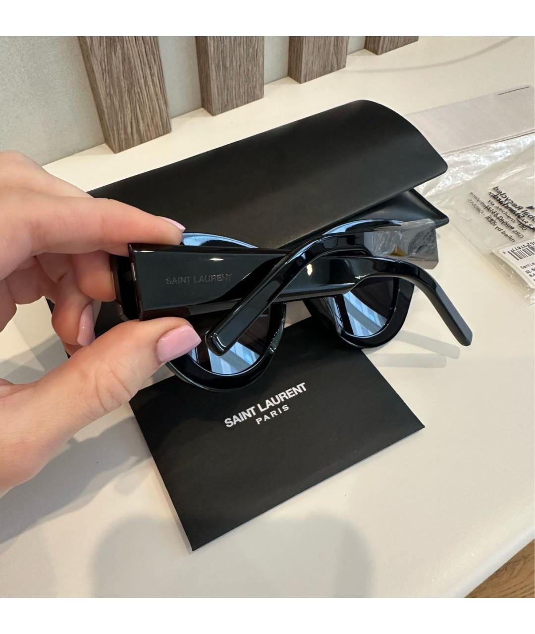 SAINT LAURENT Черные солнцезащитные очки, фото 3
