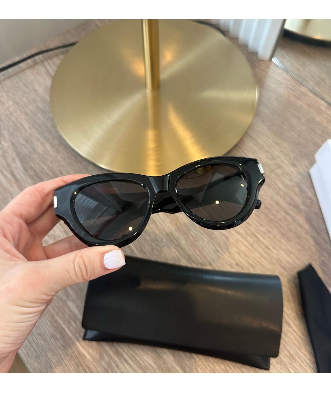 SAINT LAURENT Черные солнцезащитные очки, фото 2