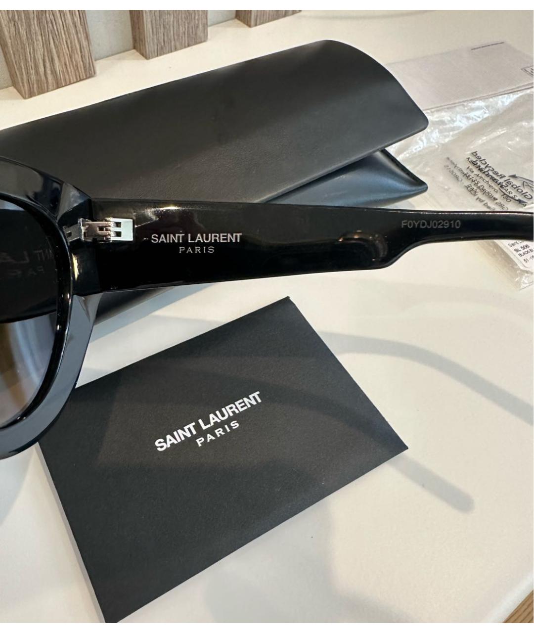 SAINT LAURENT Черные солнцезащитные очки, фото 4