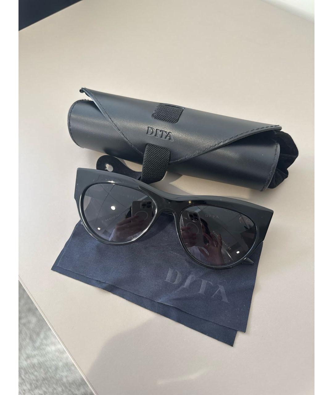 DITA WESTBOUND Черные пластиковые солнцезащитные очки, фото 8