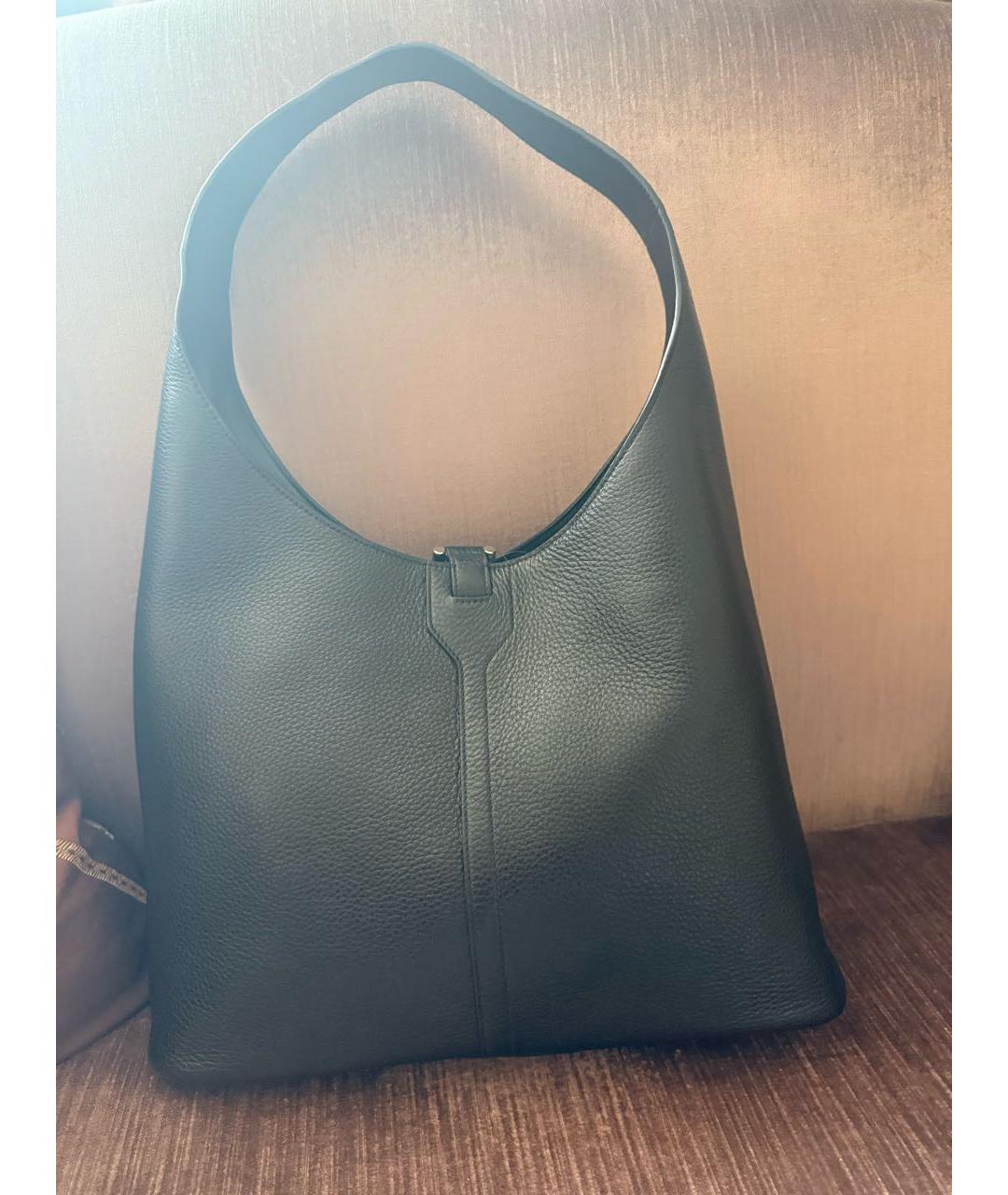 BALENCIAGA Черная кожаная сумка тоут, фото 5