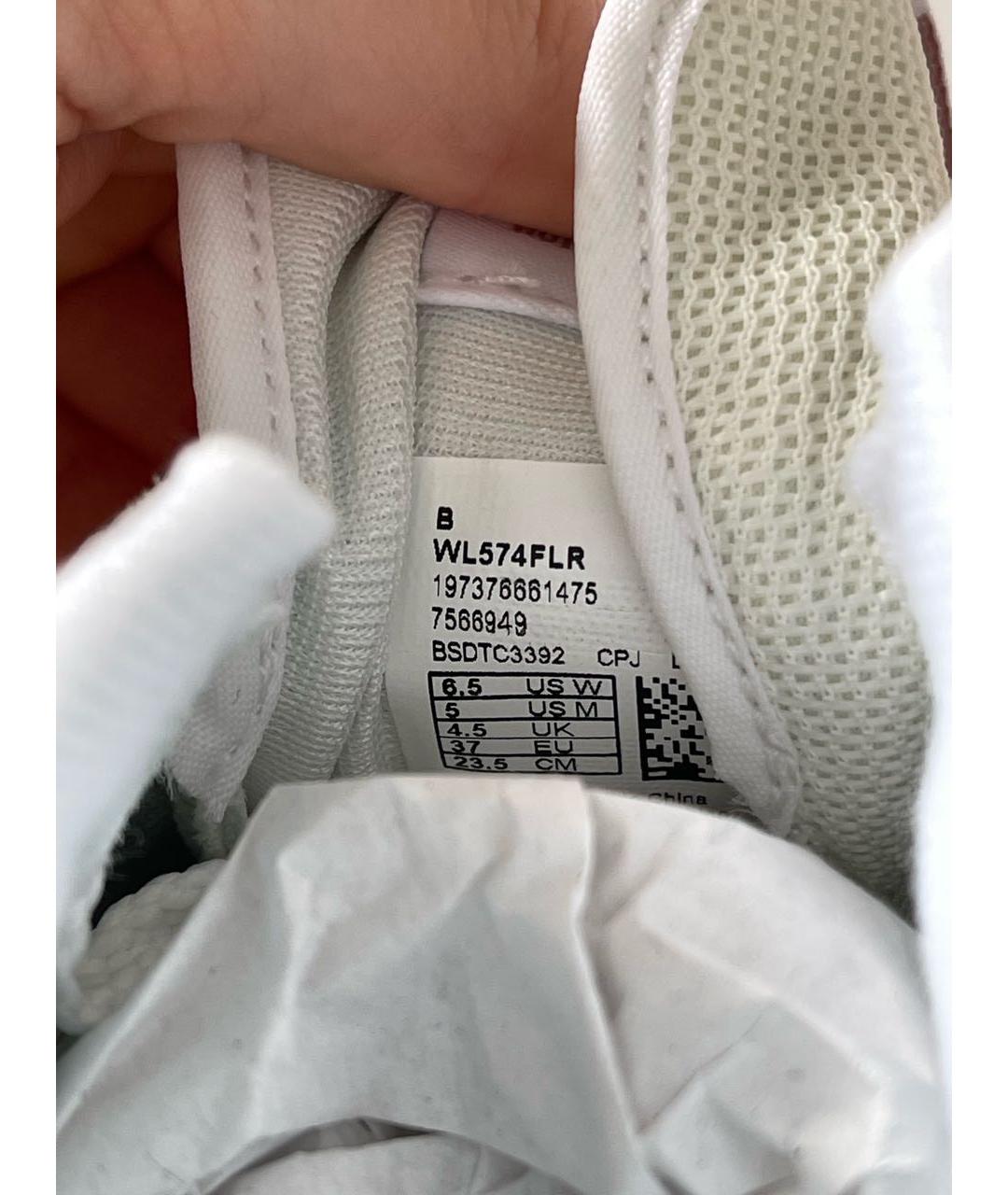 NEW BALANCE Бежевые замшевые кроссовки, фото 4