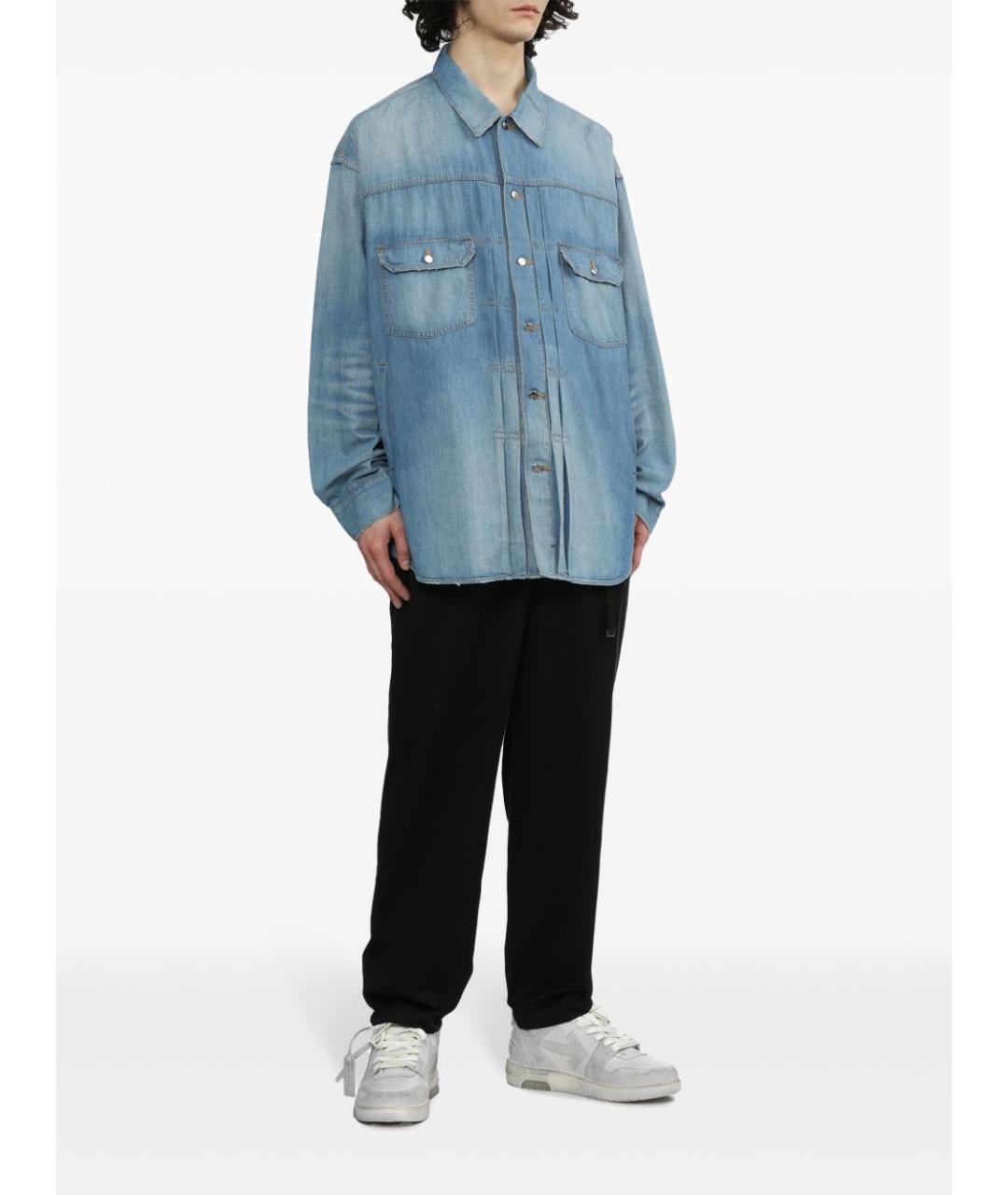 OFF-WHITE Серые кожаные низкие кроссовки / кеды, фото 4