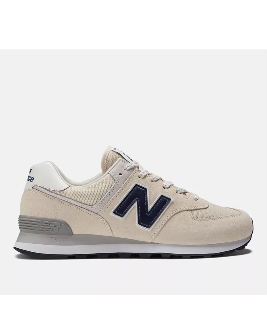 NEW BALANCE Бежевые замшевые низкие кроссовки / кеды, фото 9