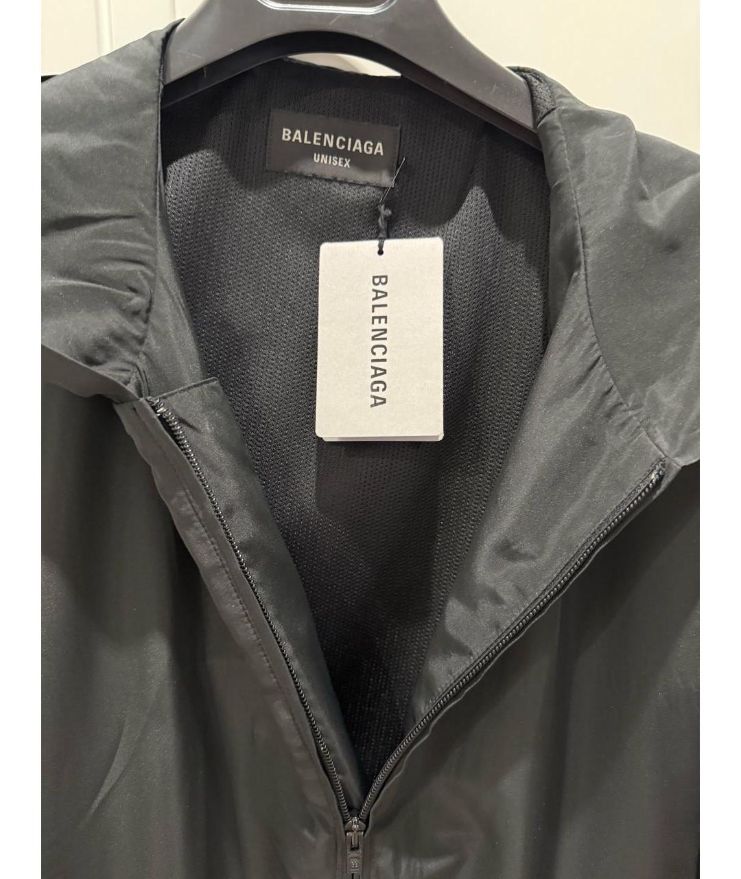 BALENCIAGA Черная полиэстеровая куртка, фото 3