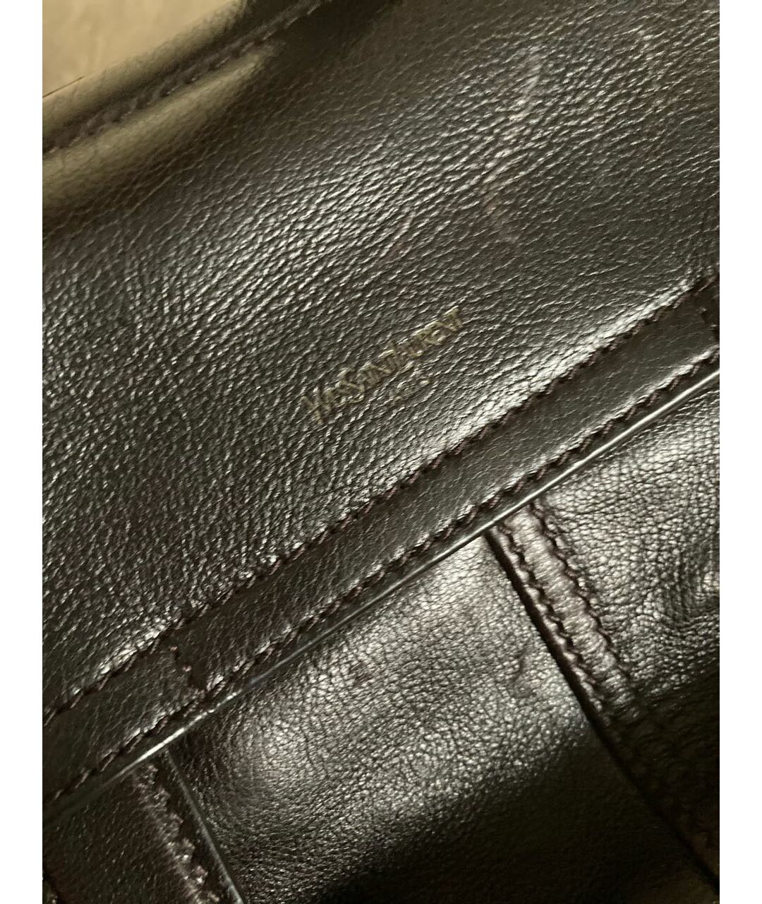 YVES SAINT LAURENT VINTAGE Коричневая кожаная дорожная/спортивная сумка, фото 8