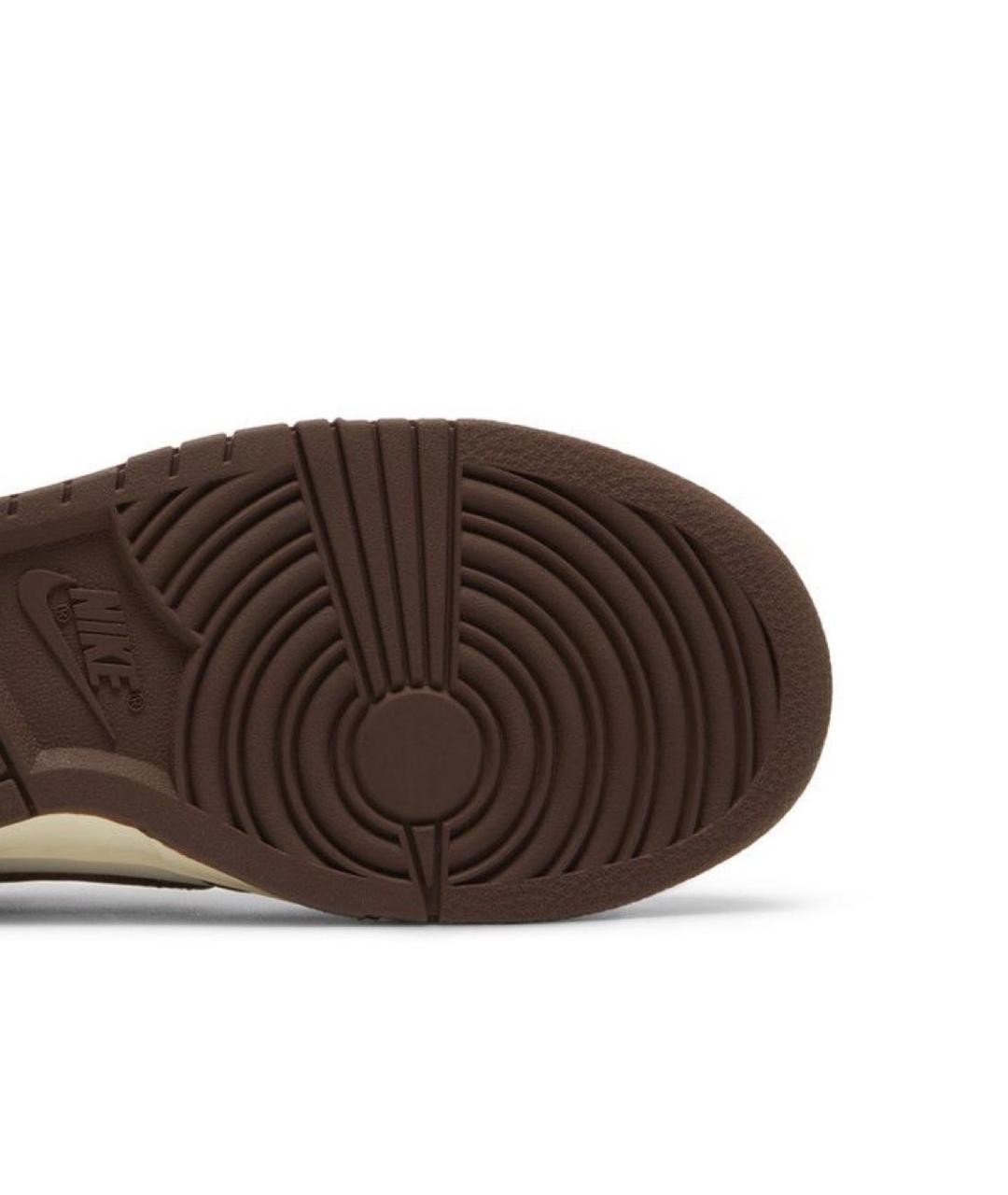 NIKE Коричневые кожаные кроссовки, фото 7