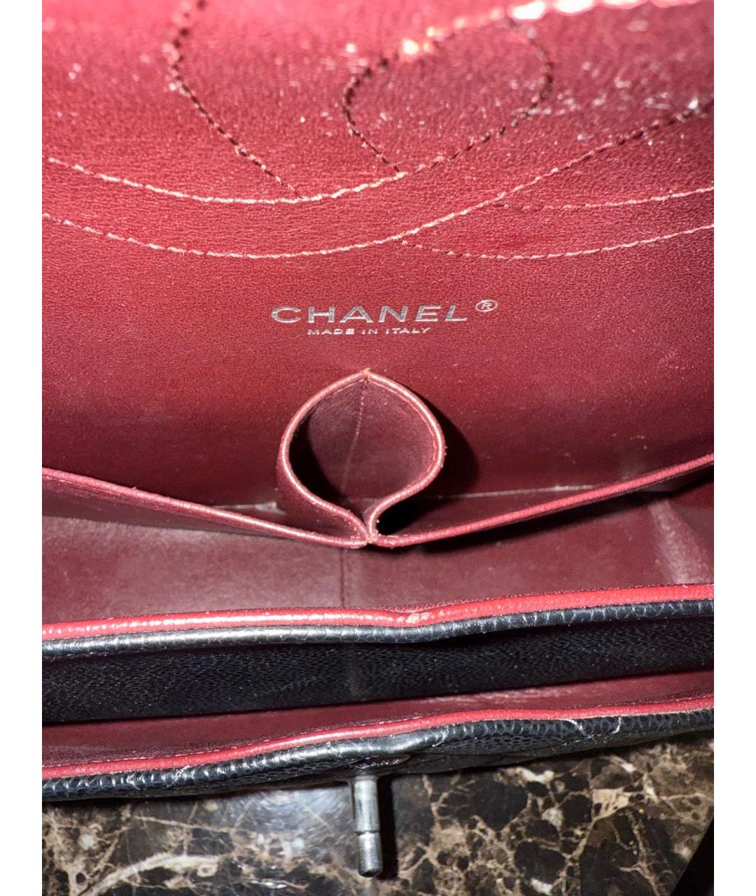 CHANEL Черная кожаная сумка через плечо, фото 6